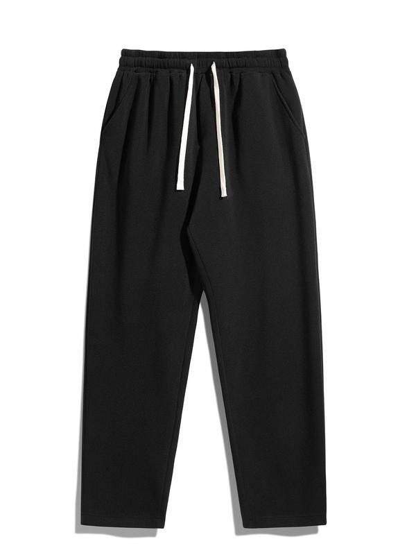 🔥Last Day Promotion! Men's Regular Fit Solid Drawstring Waist Sweatpants