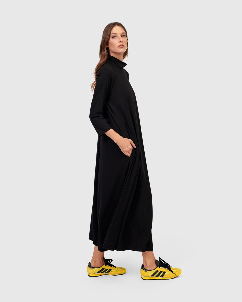 Essential A Line Dress, Black