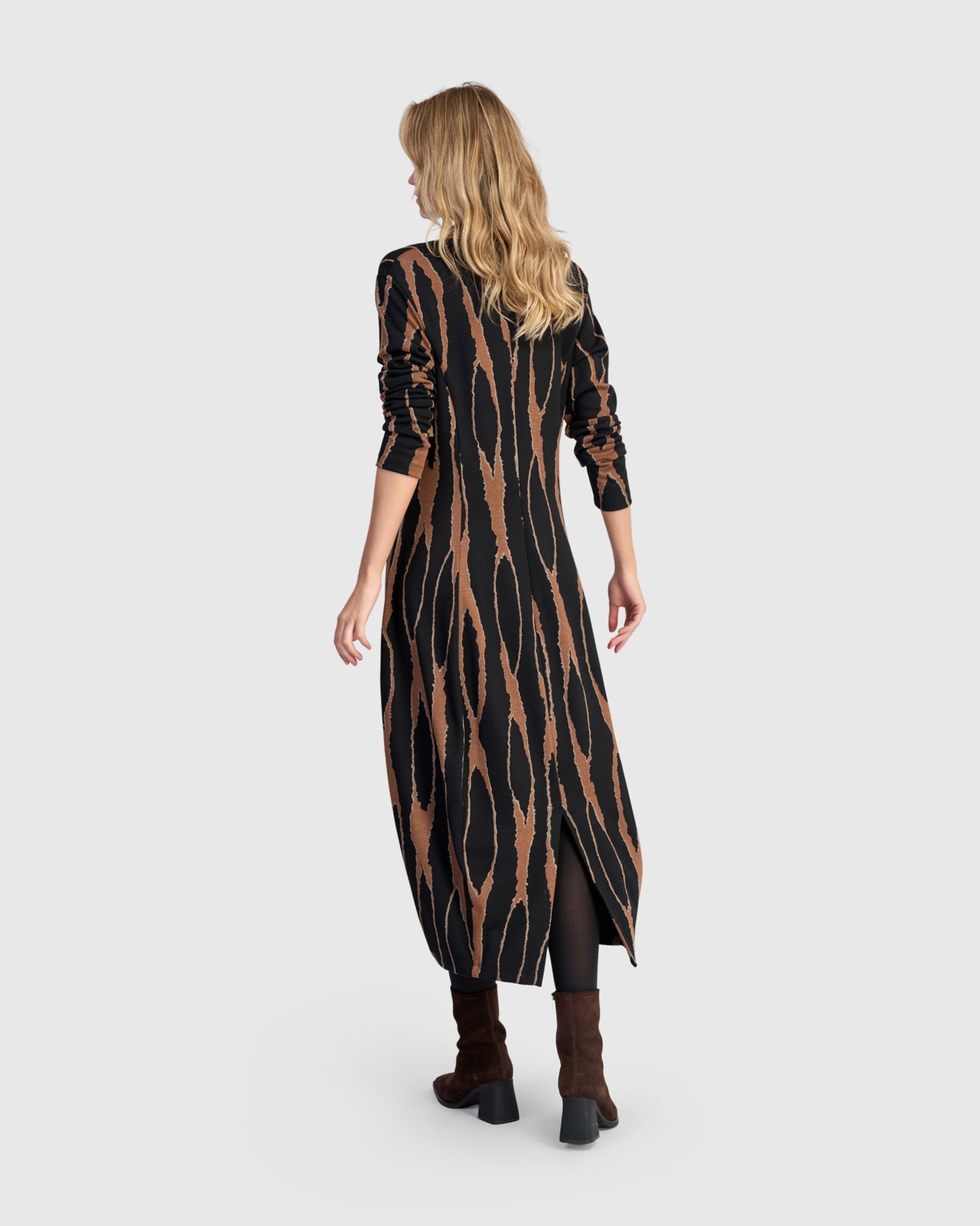Willow Cocoon Dress, Wood