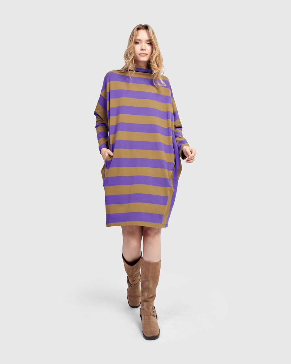Urban Striker Tee Dress, Purple