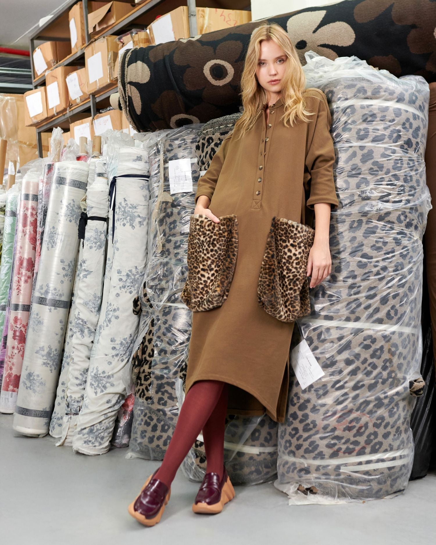 Urban Cub Lounge Dress, Camel