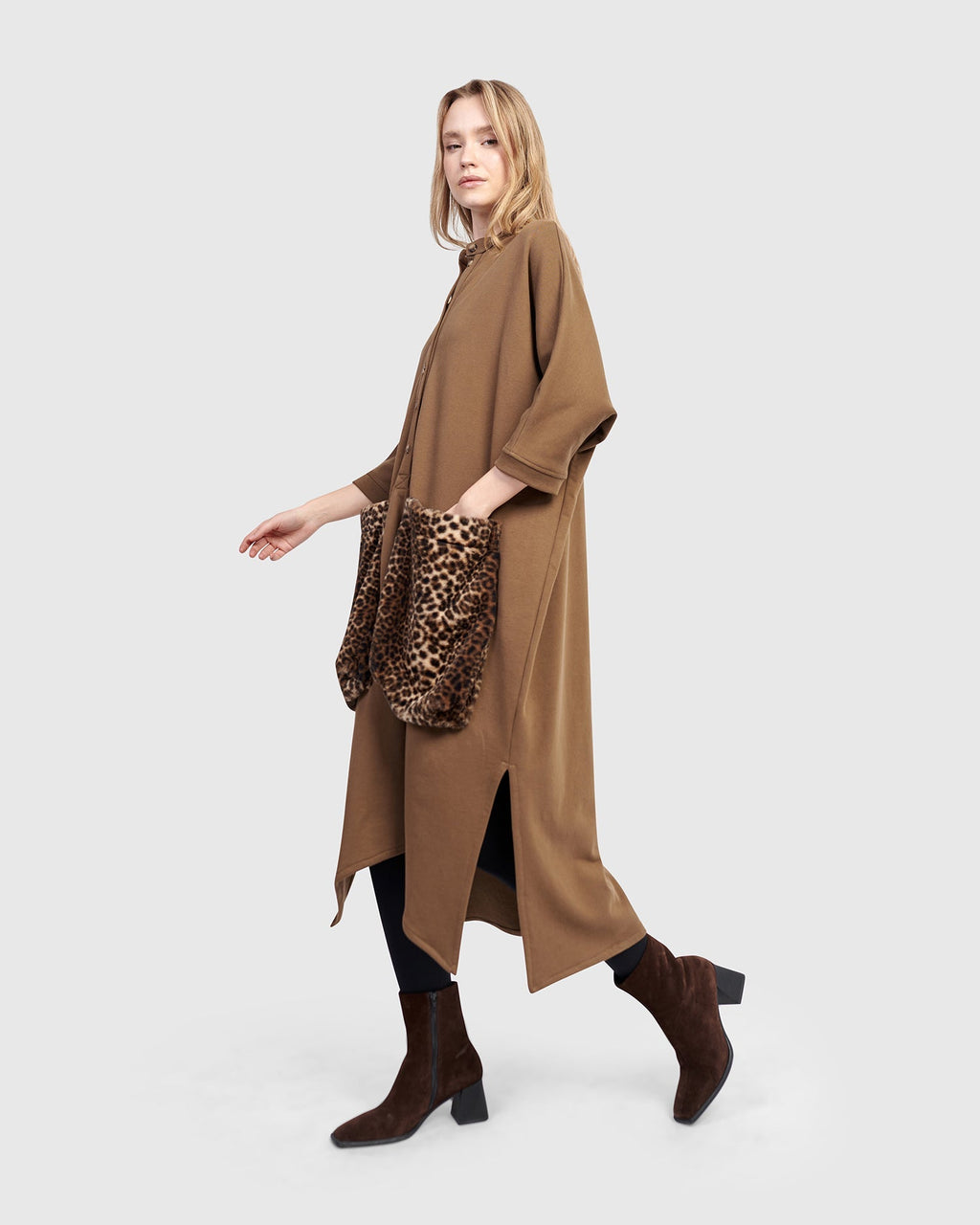 Urban Cub Lounge Dress, Camel