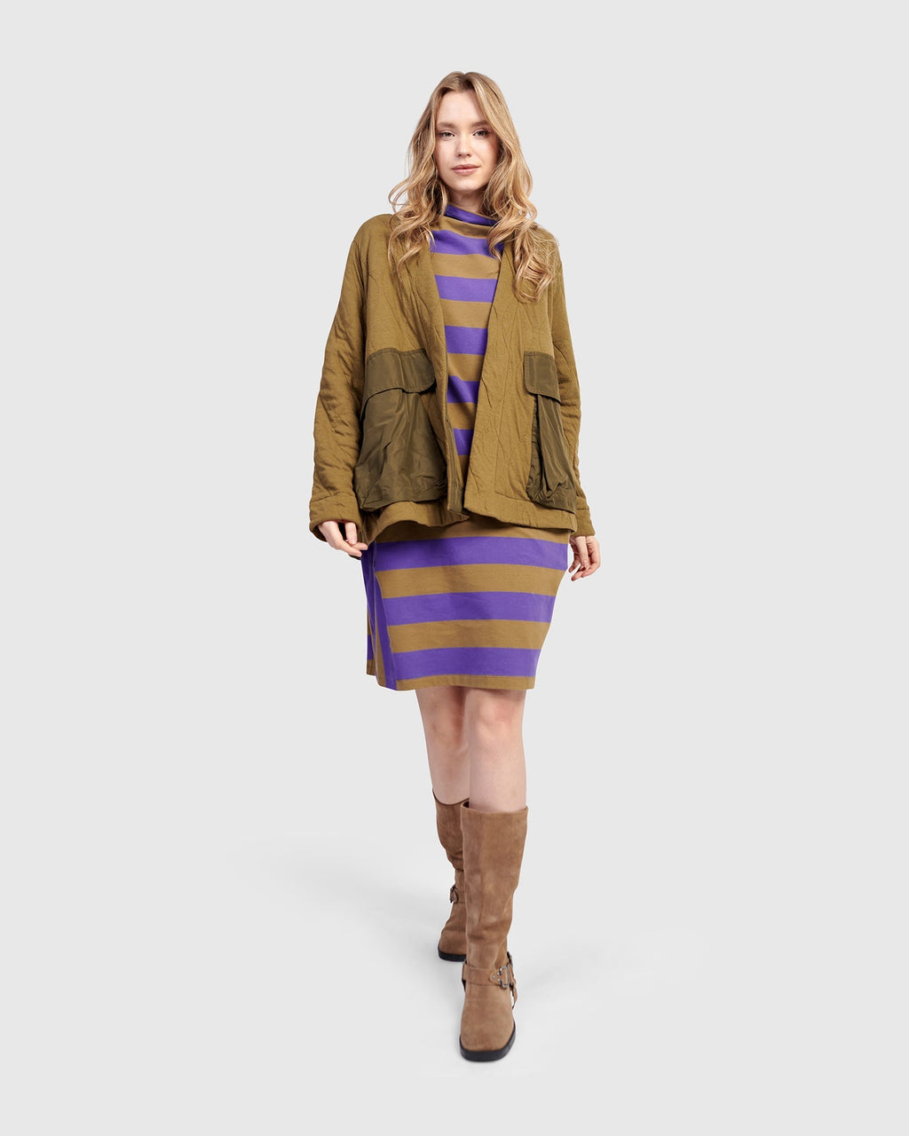 Urban Striker Tee Dress, Purple