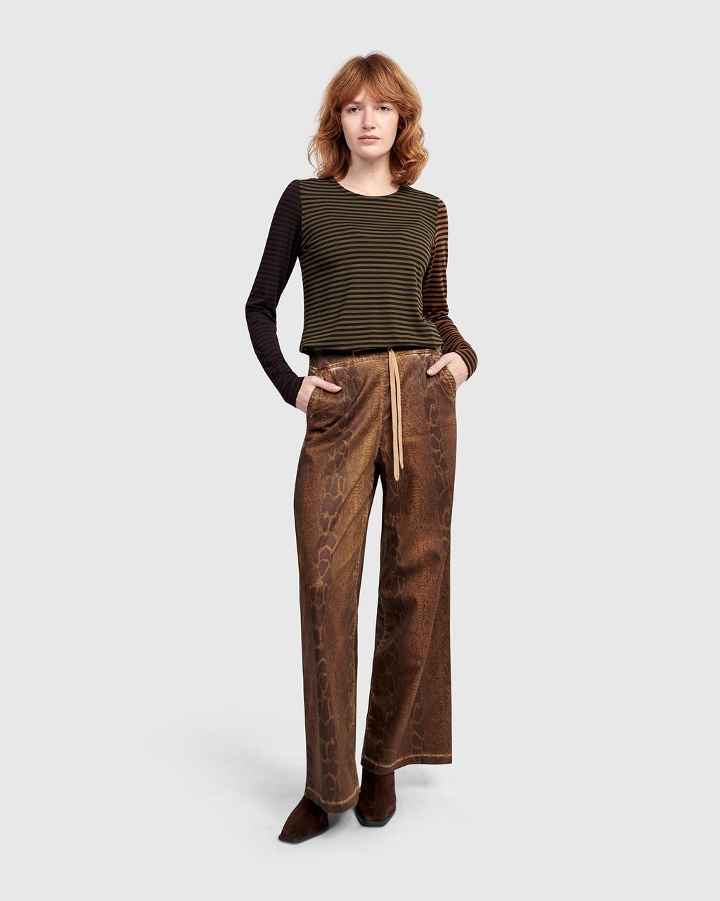 Urban Layering Long Tee, Stripes