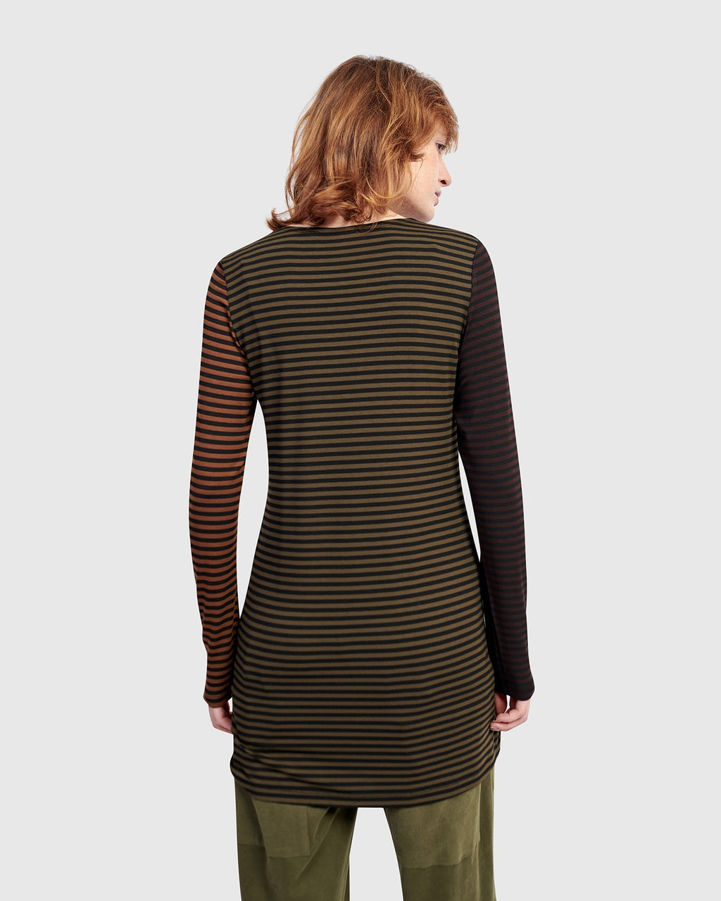 Urban Layering Long Tee, Stripes