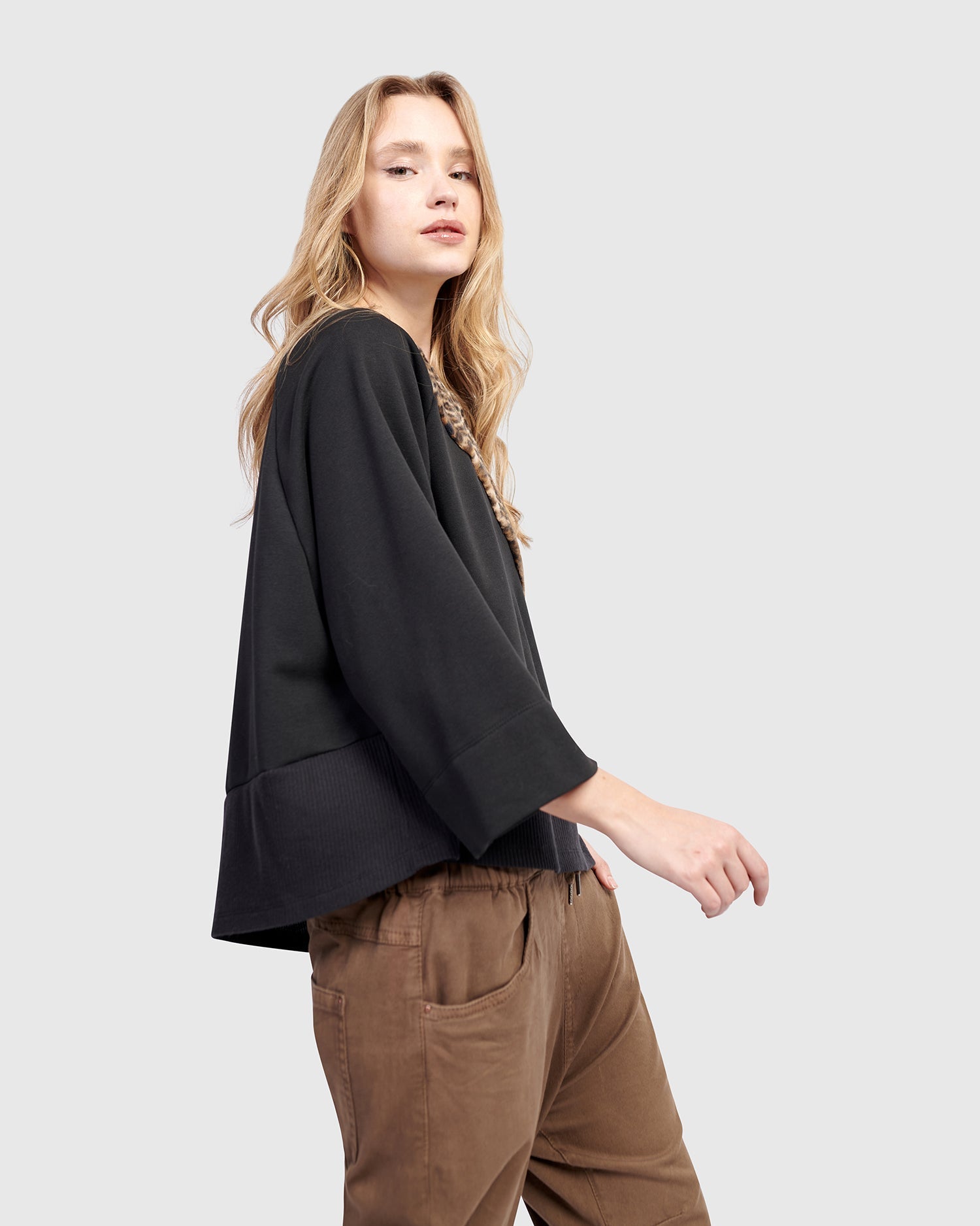 Urban Wildling Crewneck Top, Mix