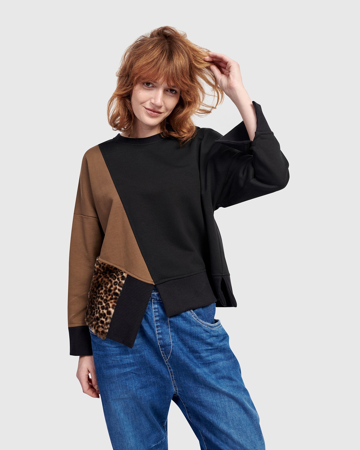 Urban Lair Crewneck Top, Mix