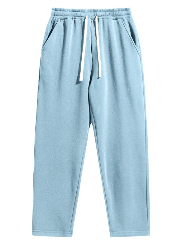 🔥Last Day Promotion! Men's Regular Fit Solid Drawstring Waist Sweatpants